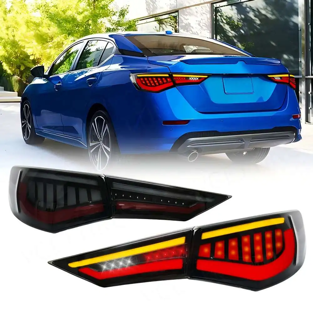 LED Tail Lights For Nissan Sylphy/Sentra/Pulsar 2019 2020 2021Start-up Animation Assembly (Reverse Lamp on Passenger Side Only)