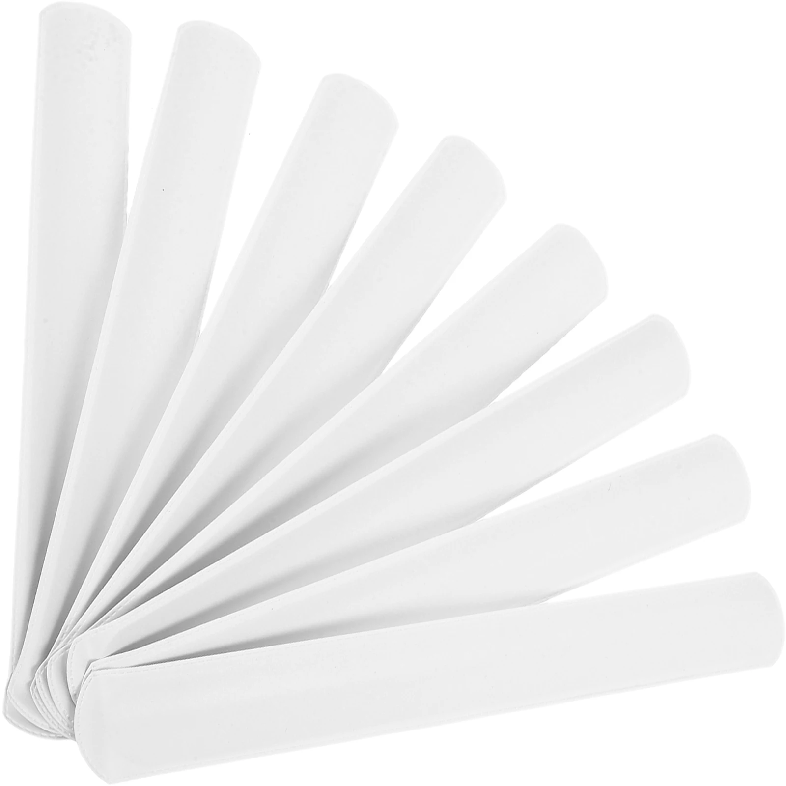 

20pcs Snap Bracelets Blank White PVC Kids Toddler Graffiti Fashion Elastic Birthday Stocking Stuffers Game Prizes