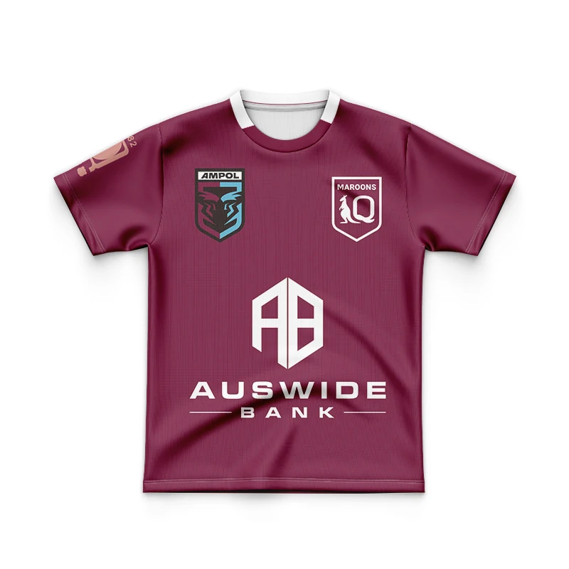 2023 Queensland MAROONS STATE OF ORIGIN Kids Commemoration Rugby Jersey (Custom name and number )