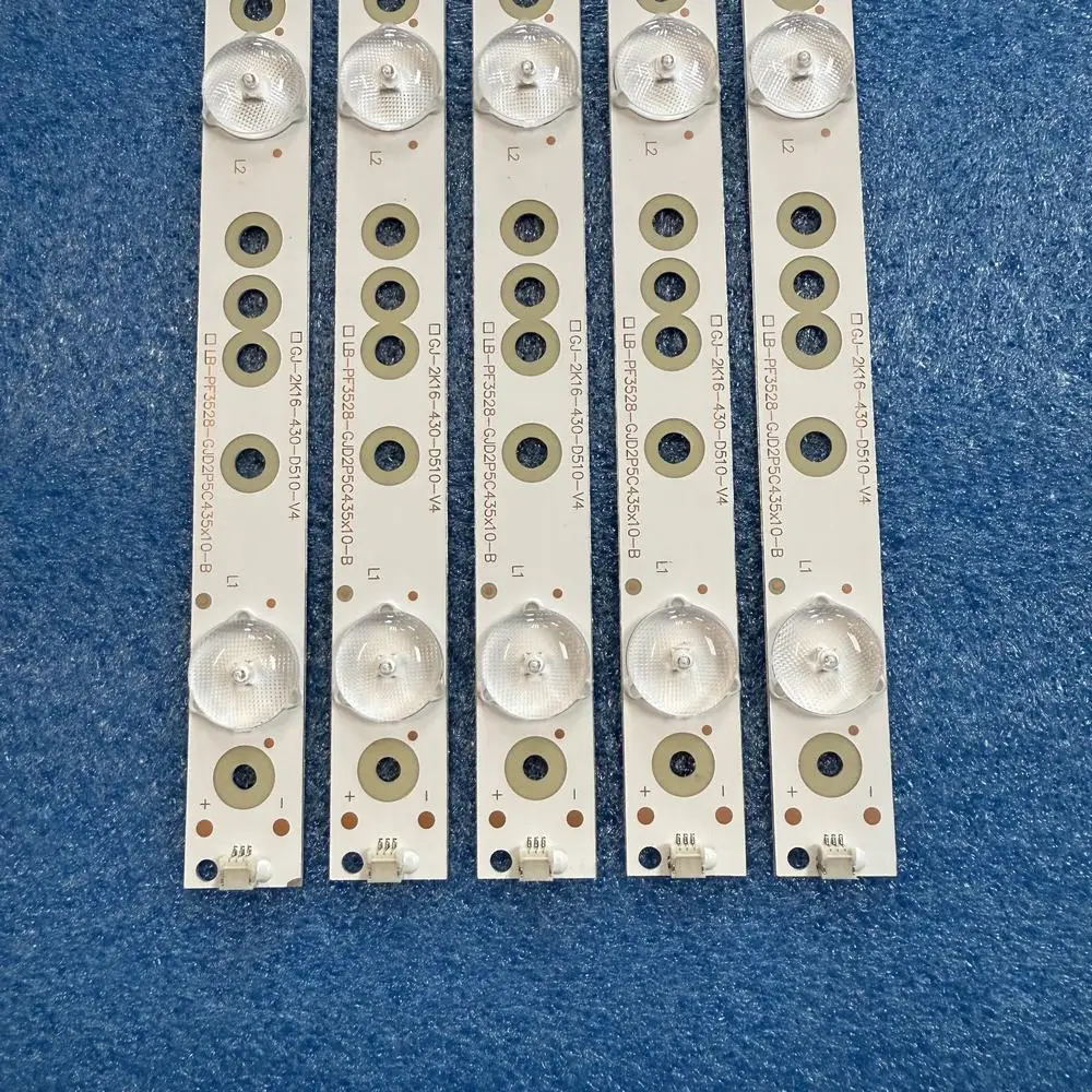 5 pz Striscia LED Per Panasonic TH-43LFE8E TH-43LFE8U SHARP LC-43LB371U LBM430P1001-AJ-3S 43PFT4131 43PFS5301 43PUF6061 43PUF6701