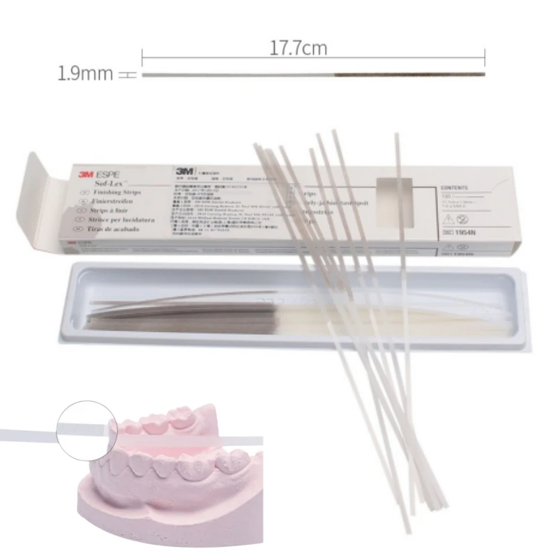 Dental 3M ESPE Sof-Lex Finishing and Polishing Strips Dentistry Finishing &Polishing Strips 17.7cm*1.9/3.9mm Grinding Disc