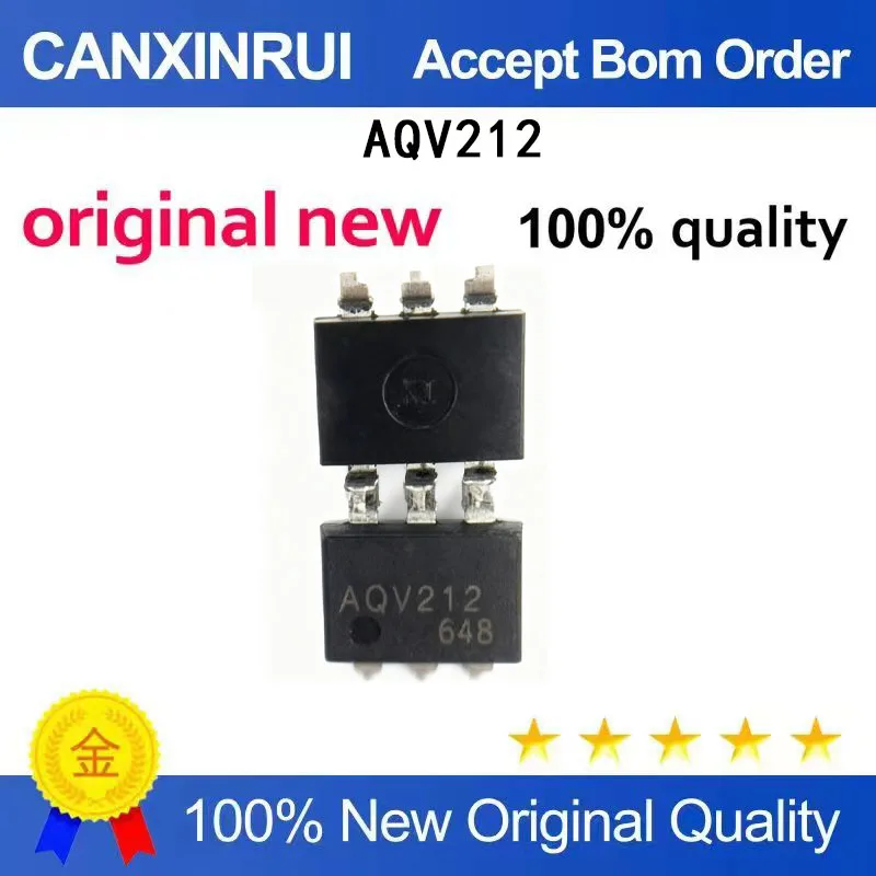 (5-100 Pieces) Brand new original AQV212 AQV212A direct insertion SOP6 optical isolator optocoupler
