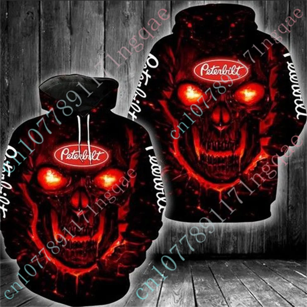 

Peterbilt Hoodies For Men Women Casual Oversize Zip Hoodies Anime Sweatshirt Harajuku Pullover Top Unisex Clothing Custom Logo