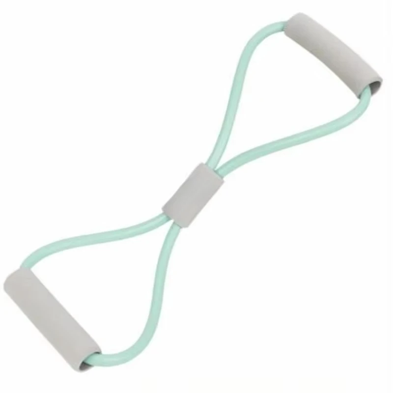 شريط الشد، شريط مقاومة لليوجا، موسع الصدر، 8 أشكال، أربطة مقاومة للياقة البدنية، تمرين كروسفيت، لون خالص