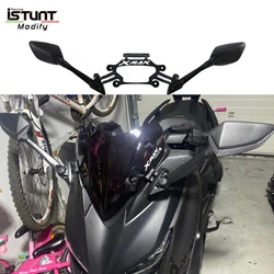 For YAMAHA XMAX 125 XMAX 300 XMAX 250 XMAX 400 2017-2023 Motorcycle Rear View Mirrors Front Fixed Phone Bracket Rearview Holde
