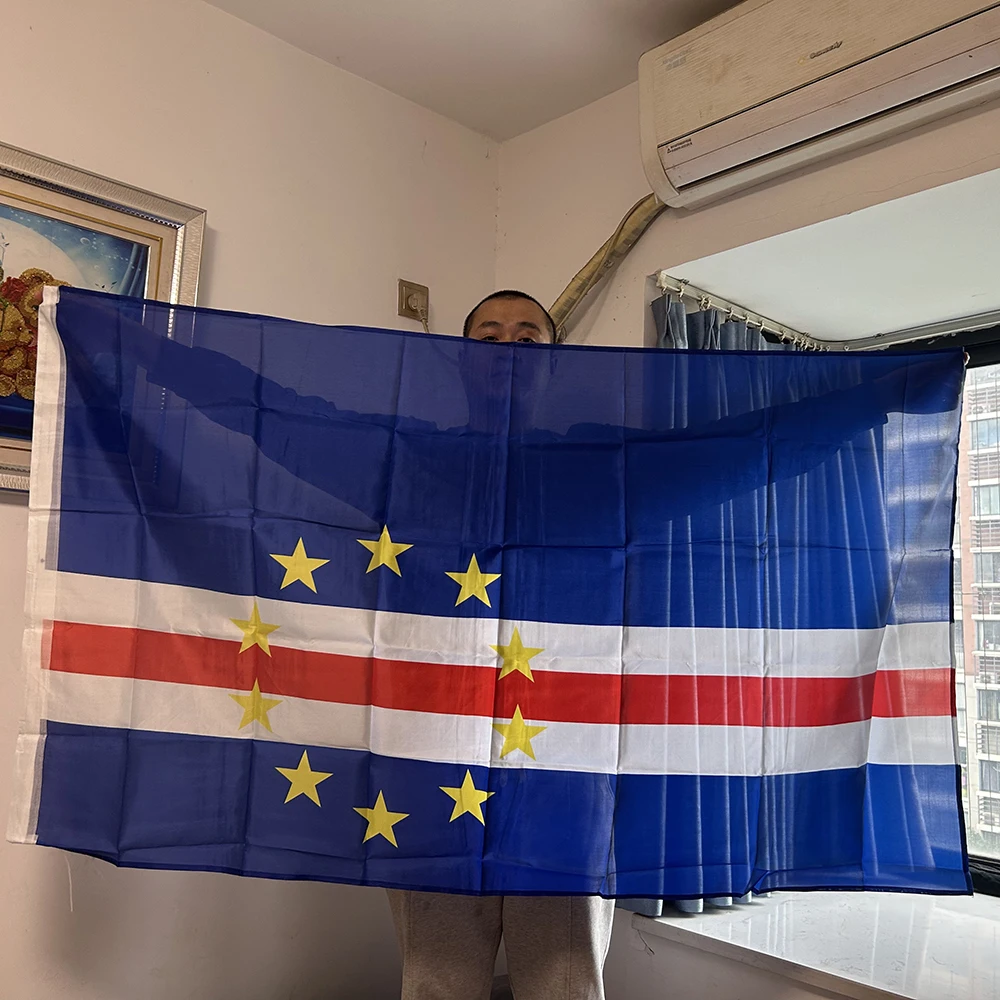 

SKY FLAG Cape Verde National Flag 90x150cm 3x5fts Hanging polyester Cape Verde flag indoor Outdoor Advertising home Decoration
