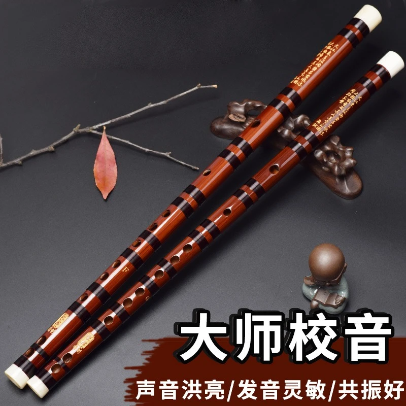 Professional Bamboo Dizi Flute, 2 Sections, High-Grade for Adult Students, Beginner Friendly, Musical Instrument, Easy to Learn