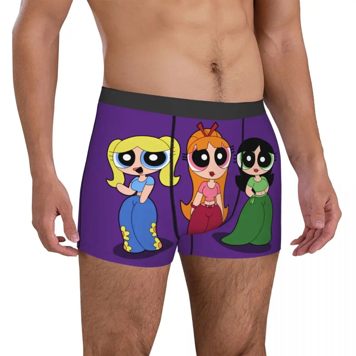 The Powerpuff Girls Underwear Customs Boxer Shorts Hot Sale Males Underpants Classic Shorts Briefs Birthday Gift