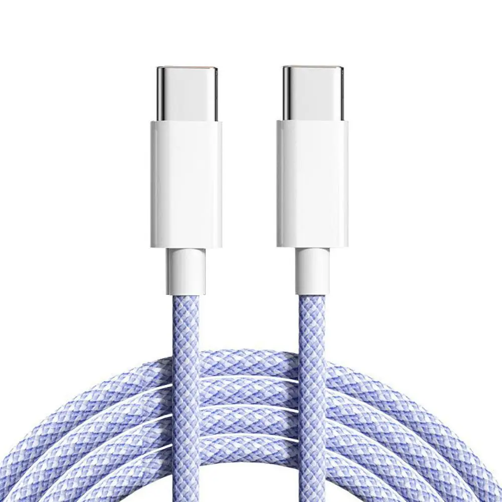 Kabel Data pengisi daya cepat, kabel Data USB C ke USB Tipe C UNTUK IPhone 15 15 Pro 15 Max 15 Pro MAX Tipe C ke Tipe C Data Line J3I7