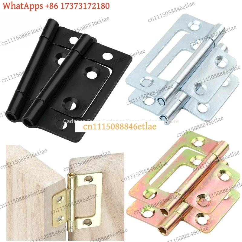 k3 10-Pack 2-Inch Butterfly Cabinet Hinges – No-Mortise Overlay Design for Cupboard Doors