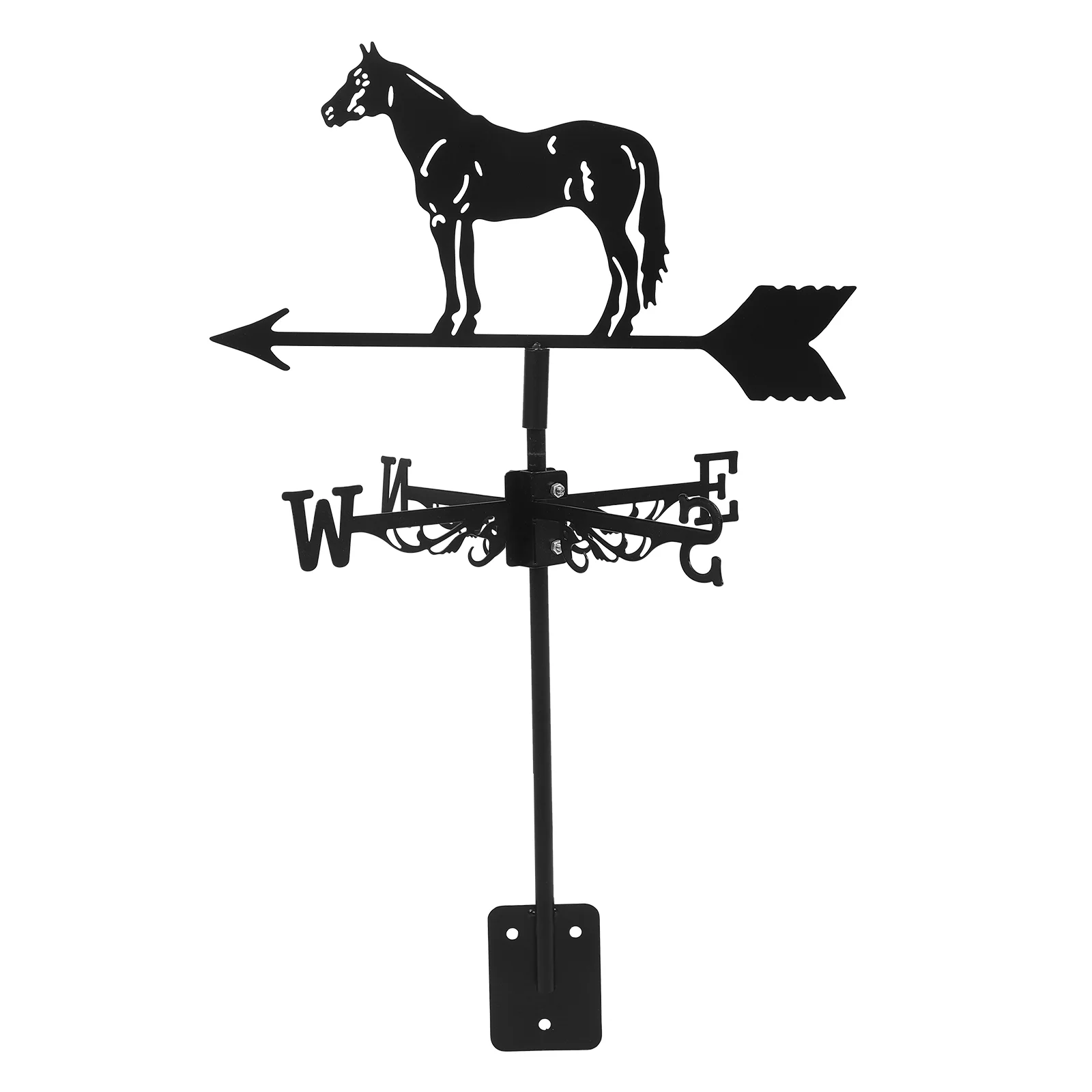 Outdoor Weather Vane Decor Garden Weathervane Metal Wind Direction Indicator Decoration Iron Decorative Yard