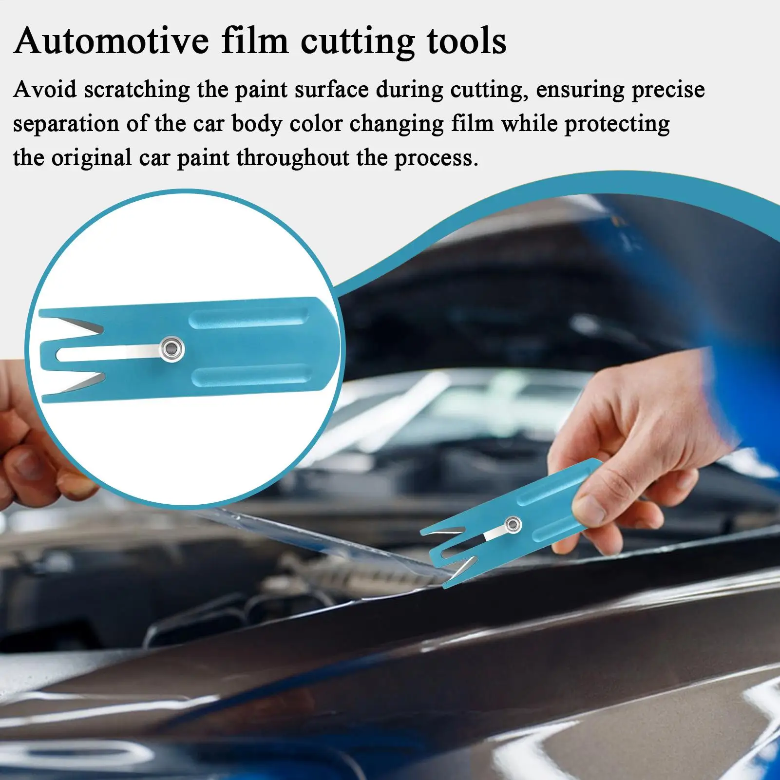 

Многофункциональный нож для резки пленки, резак для упаковочной бумаги с упаковочной коробкой, безопасный инструмент для резки бумаги для тонировки окон, автомобильная пленка