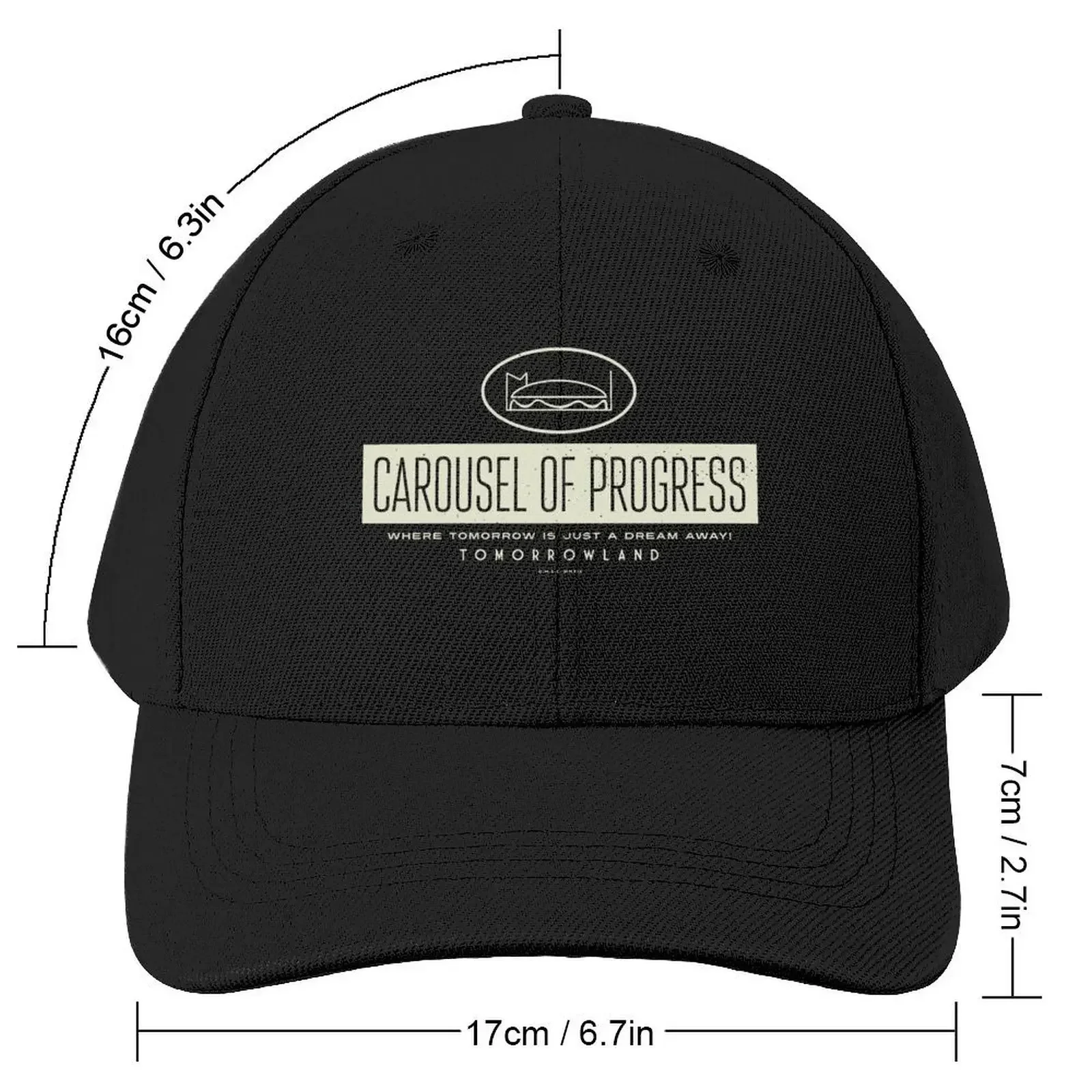 Carousel of Progress - Theme Park Series Baseball Cap birthday Hip Hop Thermal Visor Big Size Hat Trucker Hats For Men Women's