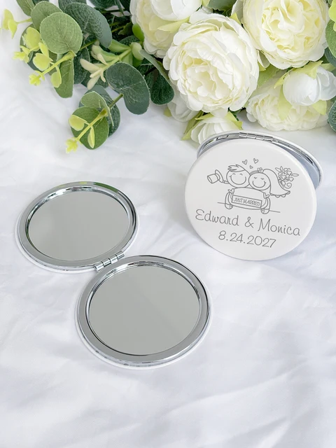 Wedding Gift for Guests Personalized Compact Makeup Mirror Wedding Souvenir Party Favor Customized Pocket Mirrors 3 Wedding Gift for Guests Personalized Compact Makeup Mirror Wedding Souvenir Party Favor Customized Pocket Mirrors 3