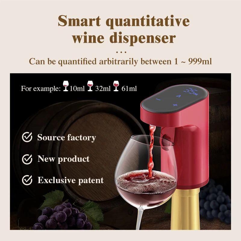 electric automatic wine whiskey dispenser smart dispensing machine wine tap bar machine