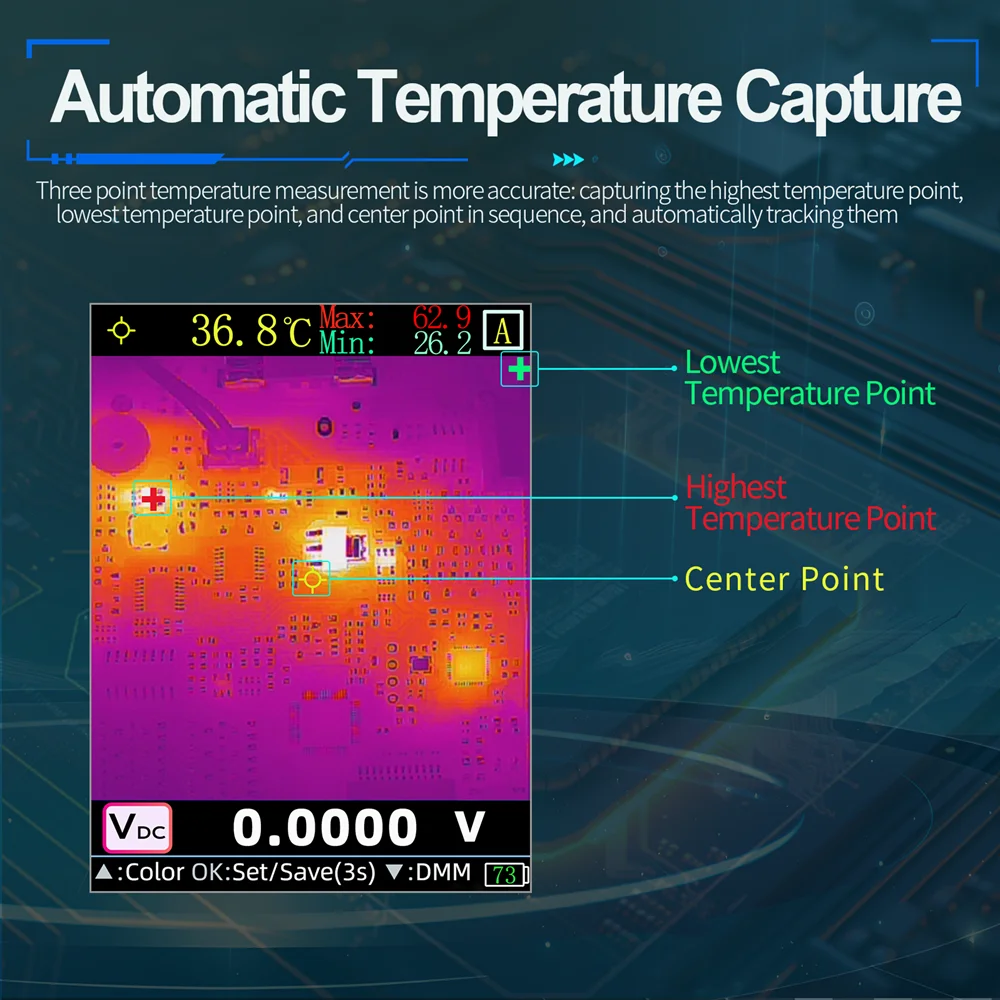 TOOLTOP Smart Infrared Thermal Imager ISR 240*240 Magnetic Macro Lens Precision Thermal Imaging Camera For PCB HVAC Pipe Inspect