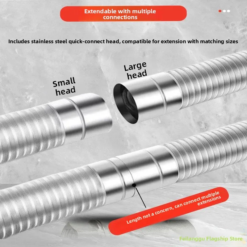 

Stainl Steel Thiened Chimney Tube for Wood Stove e Exhaust Extension Pipe High Temperature Resistant Flexible Durable