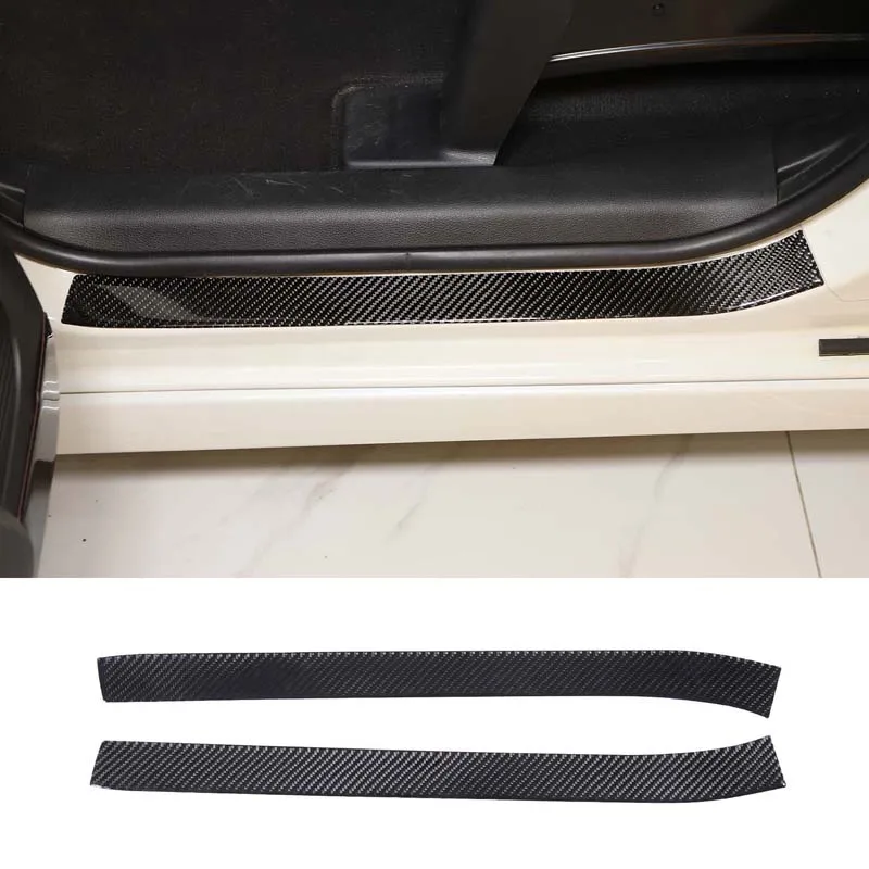 For 2017-2021 Honda N-BOX soft carbon fiber car styling external threshold anti-scratch strip sticker car protection accessories