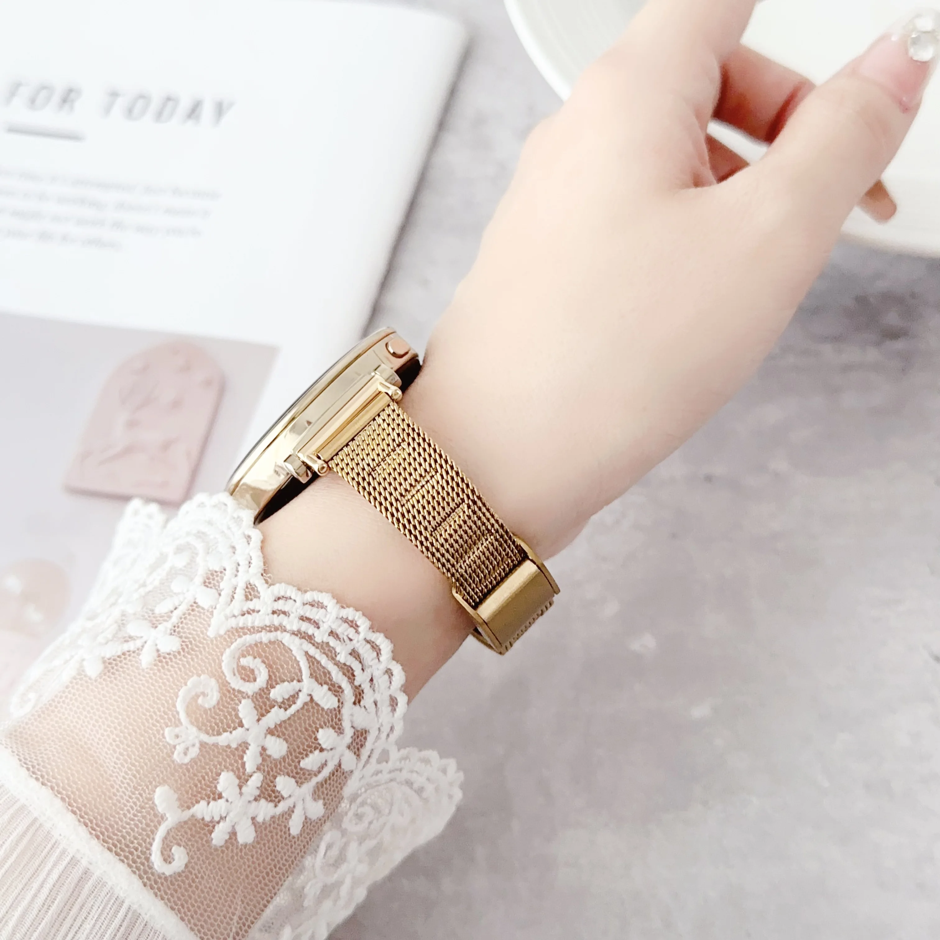 18 mm 20 mm 22 mm Wyszczuplający pasek ze sprzączką ze stali nierdzewnej do zegarka Huawei Watch GT4 5 41 mm 46 mm Smartwatch dla kobiet dziewczyna dama