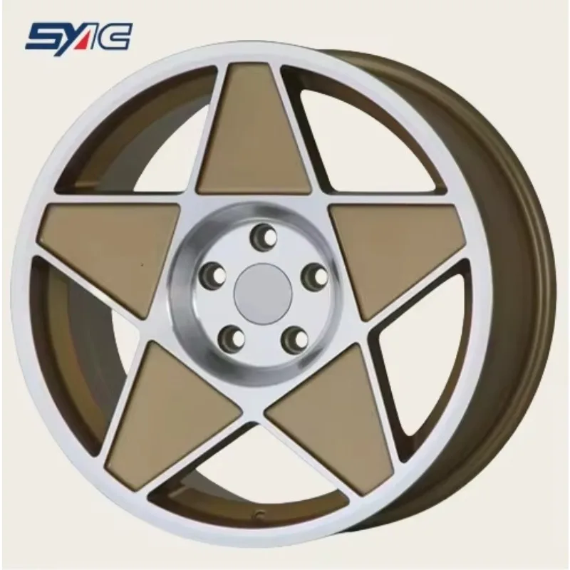 New Pentagram Forged Wheels Customized 18-22 Inch 5 Holes 6061-T6 Aluminum Alloy Passenger Wheels 4x4 Off Road Car Wheel Rims