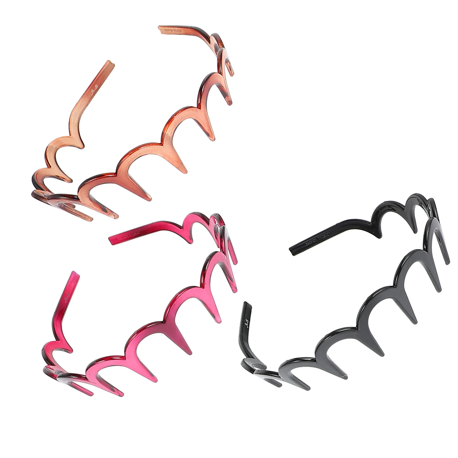 

3Pcs U Toothed Hairband Simple Style Hair Hoops Face Washing Exercise Suitable for Short Straight Curly Hair Accessories