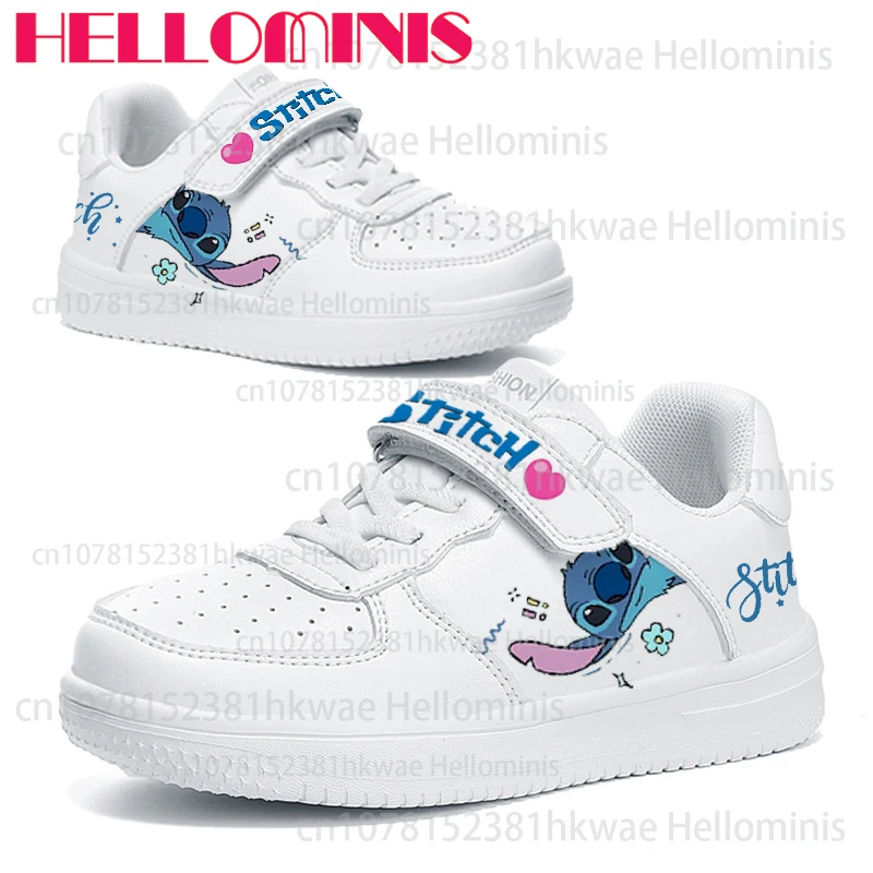 

Christmas Gift Youth student sneakers Stitch Solid color sole boys girls popular small White Shoes kids gift Unisex