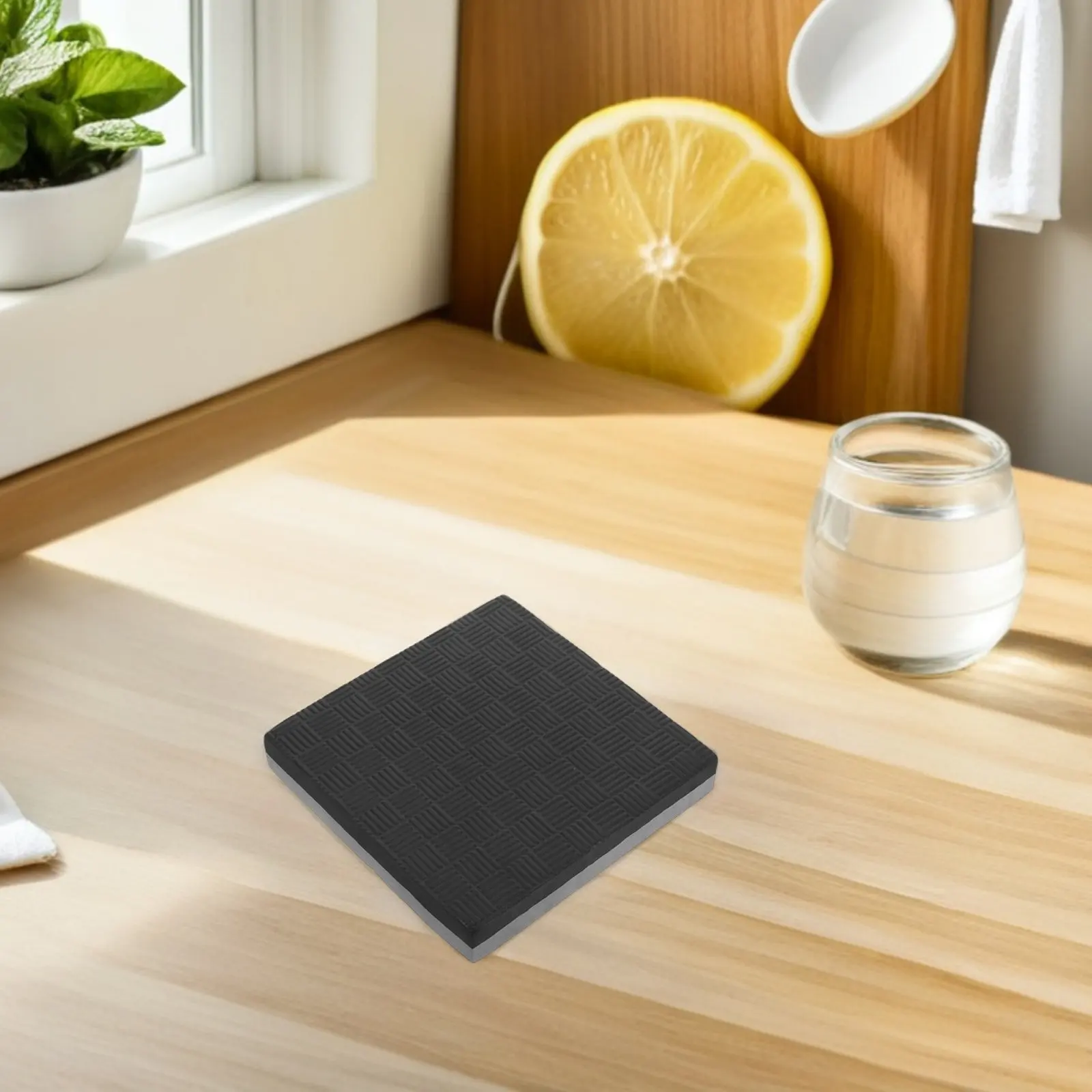 Anti Vibration Blender Mat Shock Absorbing Square Non Skid Protector for Kitchen Appliances Juicer Coffee Maker 5.89x5.89 Inch