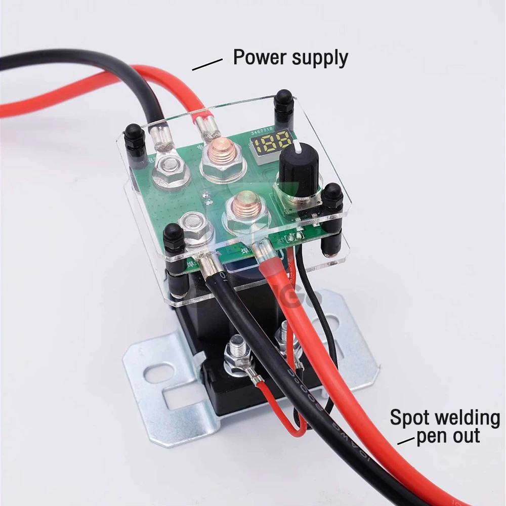 199 Gear DC12V Relè Kit Saldatrice a Spot Regolabile Mini Spot Saldatrice Utensili da 0,15mm Nichel Per FAI DA TE 18650 Batteria