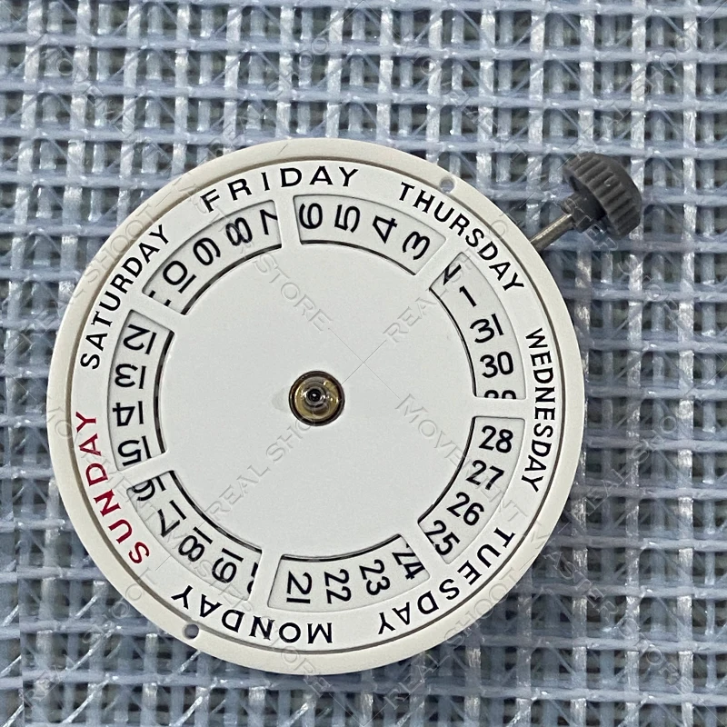 Nowy mechanizm MIYOTA 828, górny i dolny kalendarz, podwójny kalendarz, srebrny mechanizm mechaniczny 8285, akcesoria do zegarków