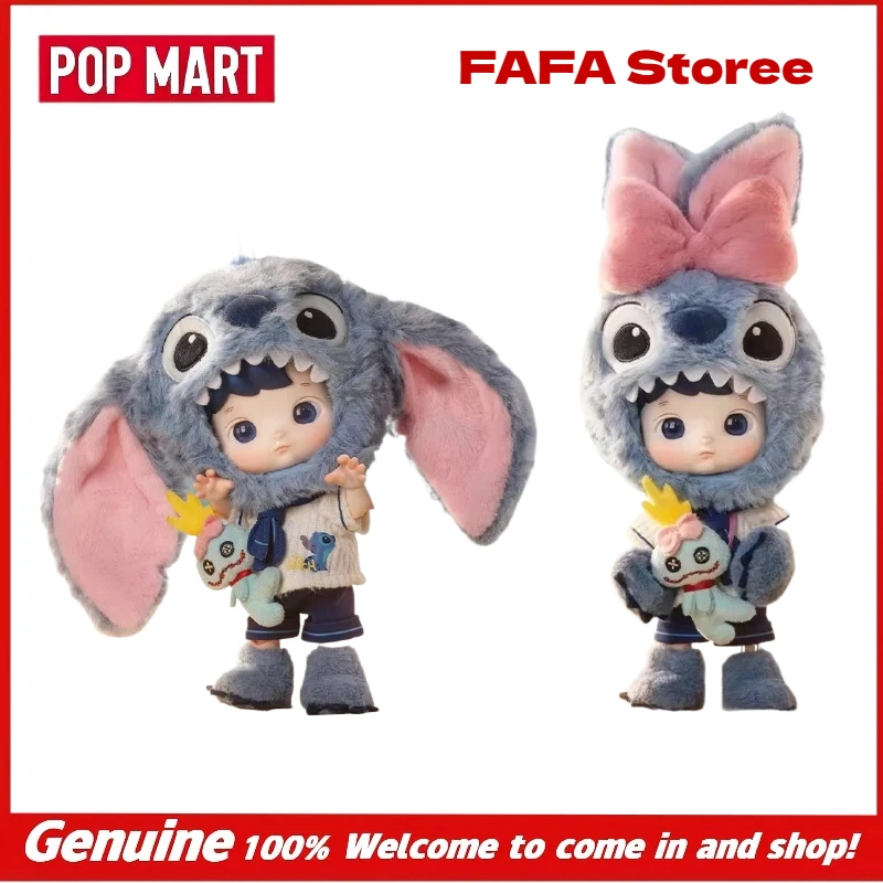 

Новая оригинальная коллекционная фигурка POP MART Hacipupu Stitch 1/8, шарнирная, в стиле BJD, в закрытой упаковке, плюшевая кукла в костюме, игрушка-подарок