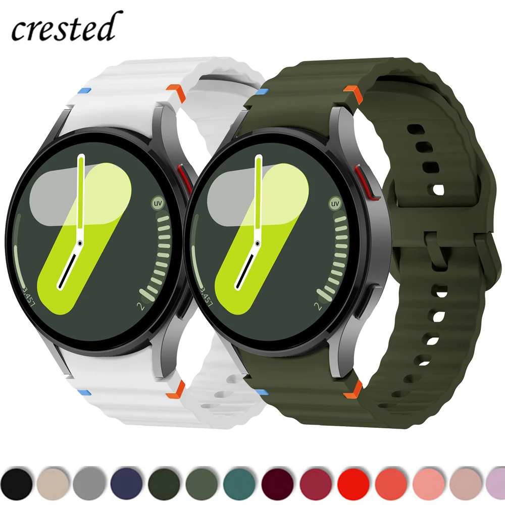 Sport Silicone Strap for Samsung Galaxy Watch 7 FE 44mm 40mm belt Bracelet Galaxy Watch 4 6 Classic 5 pro band 43mm 47mm 45mm 46