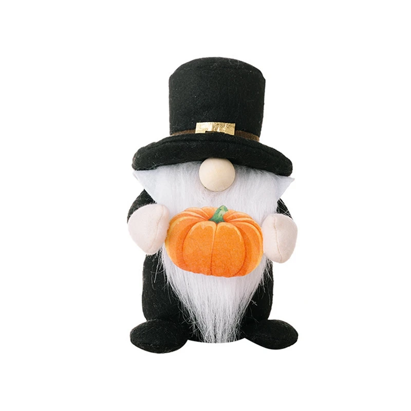 1 Piece Thanksgiving Day Harvest Festival Hugging Pumpkin Chef Hat Rudolph Doll Male