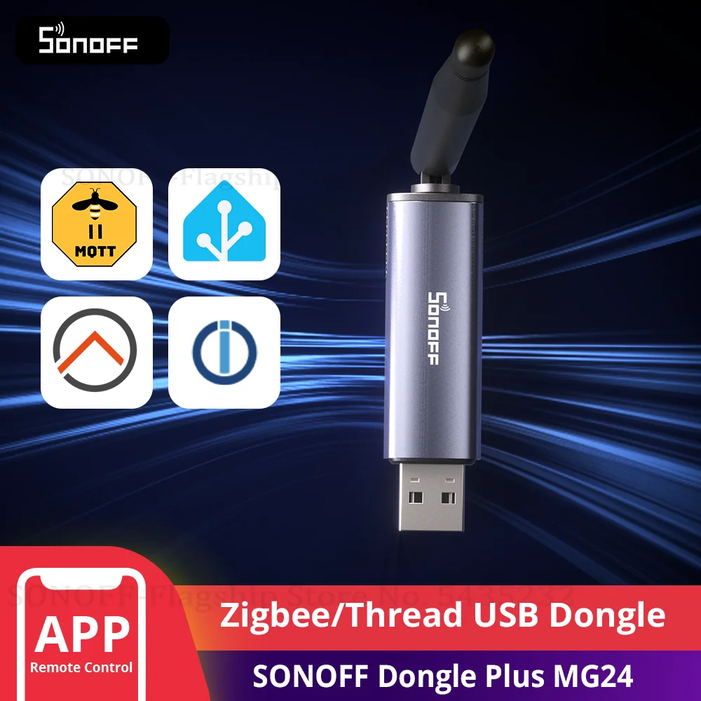

SONOFF Dongle Plus MG24 Zigbee/Thread USB-ключ EFR32MG24 Бесшовный чип с несколькими широкими платформами с открытым исходным кодом Zigbee2MQTT