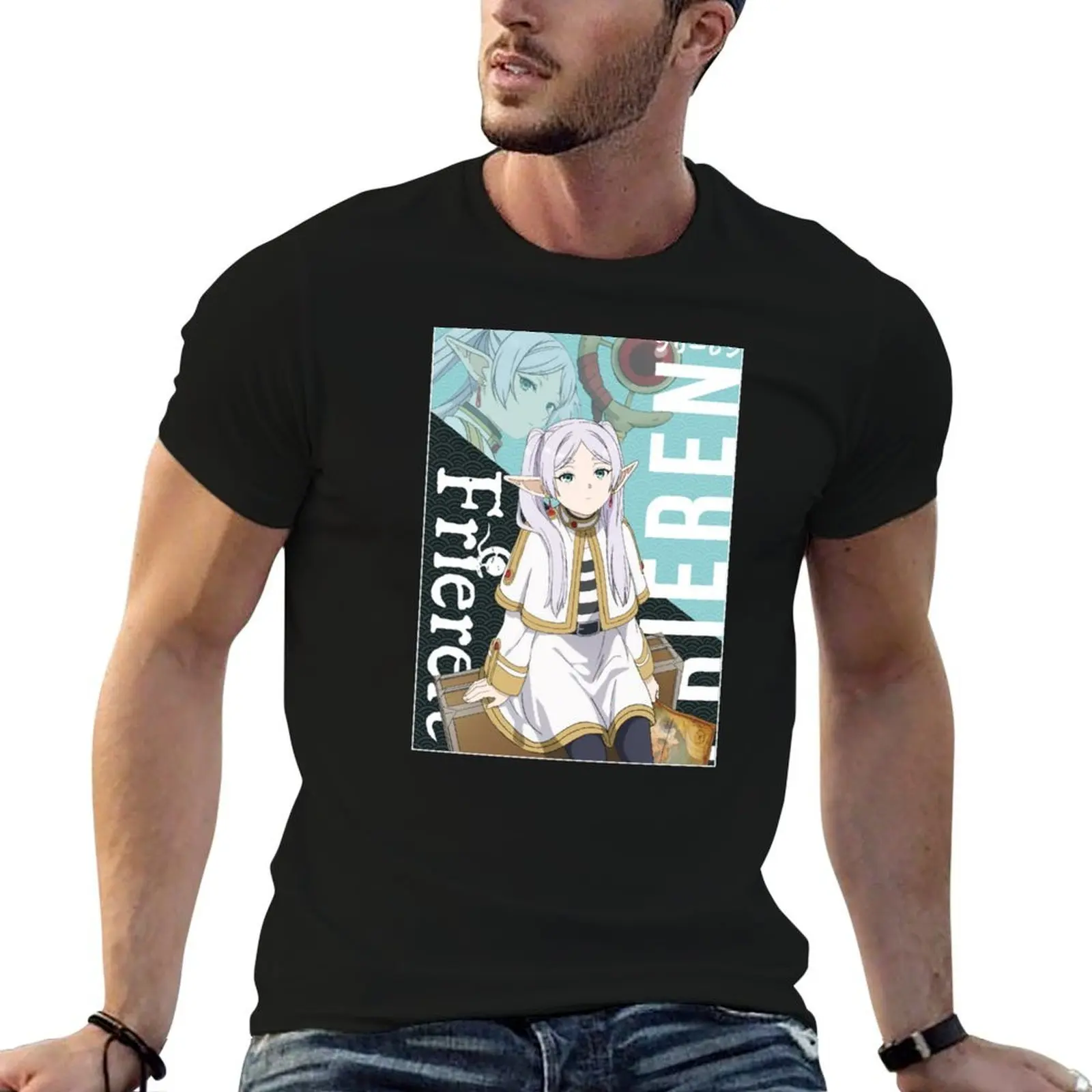 

Frieren フリーレン Sousou no Frieren T-Shirt man tshirt t shirts for man graphic funny T-Shirt