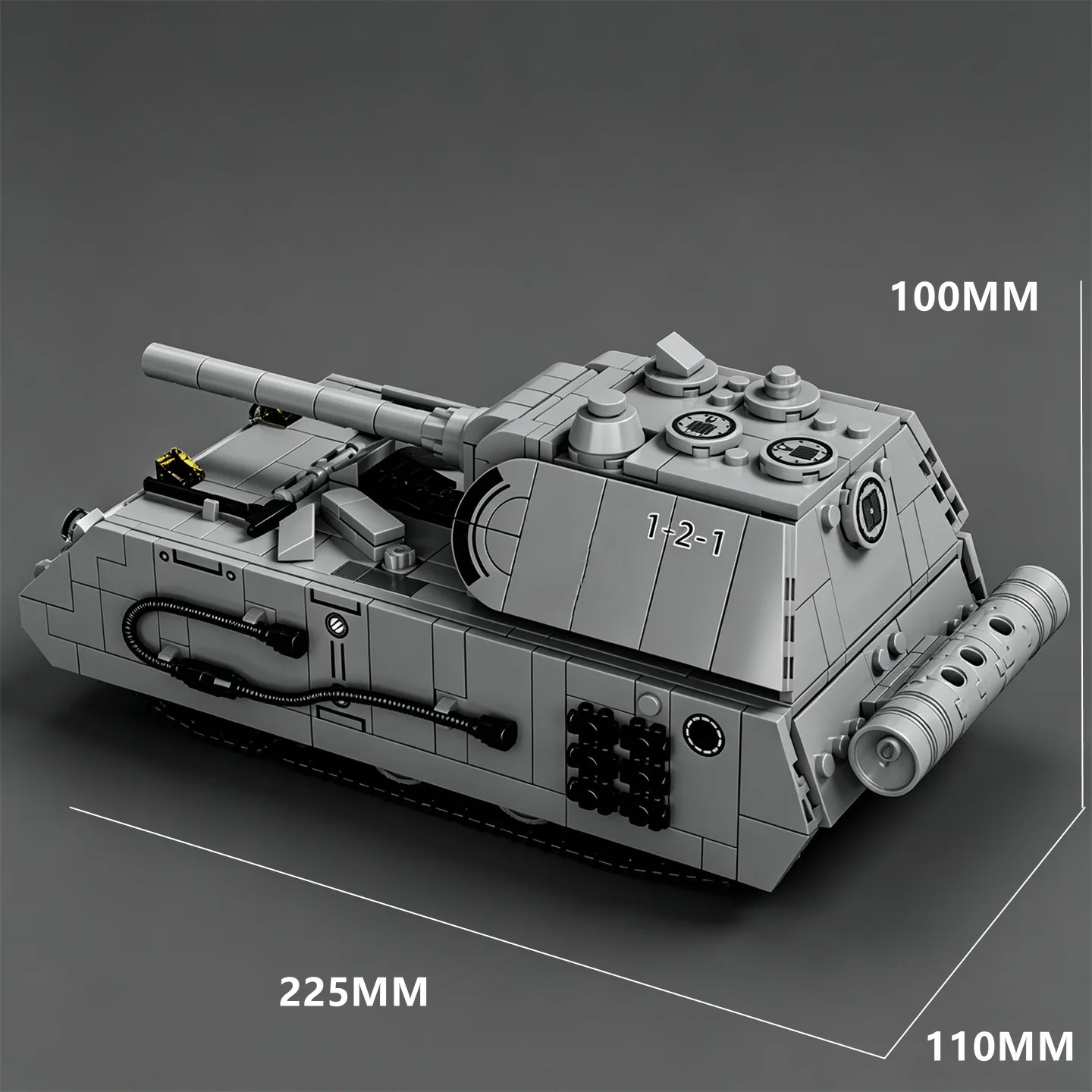 NEW Late Panzer Kampfwagen VIII 'Maus' Assembly Building Blocks – A Toy Featuring the No.8 Tank.