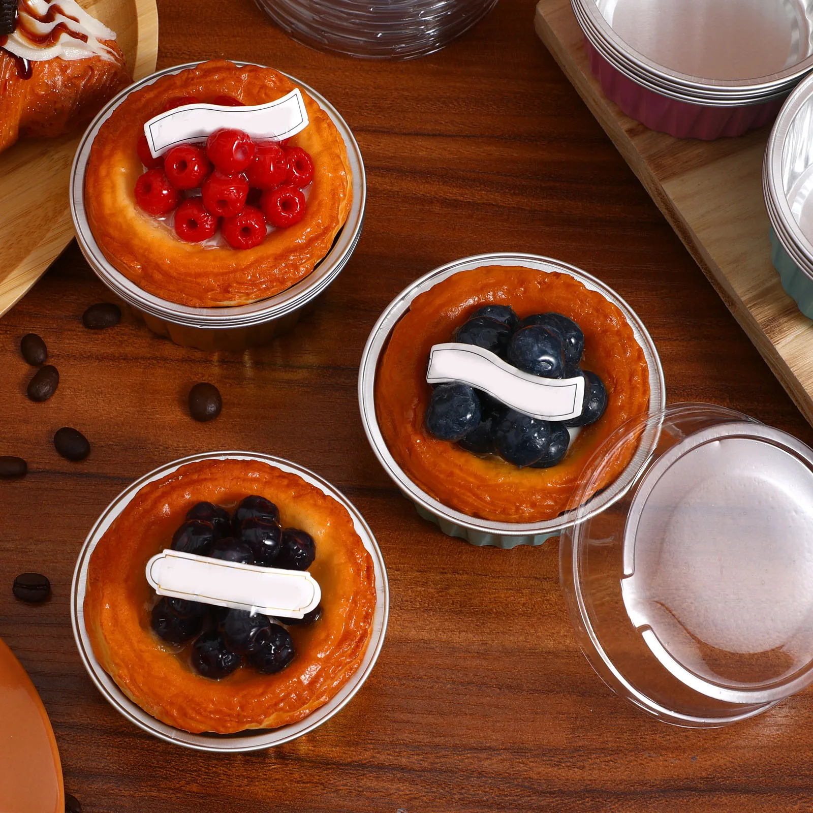 

20pcs Household Pudding Cups Food Grade Molds Sturdy Pudding Cups For Jelly Cake Dessert Multi-Function Baking Accessories