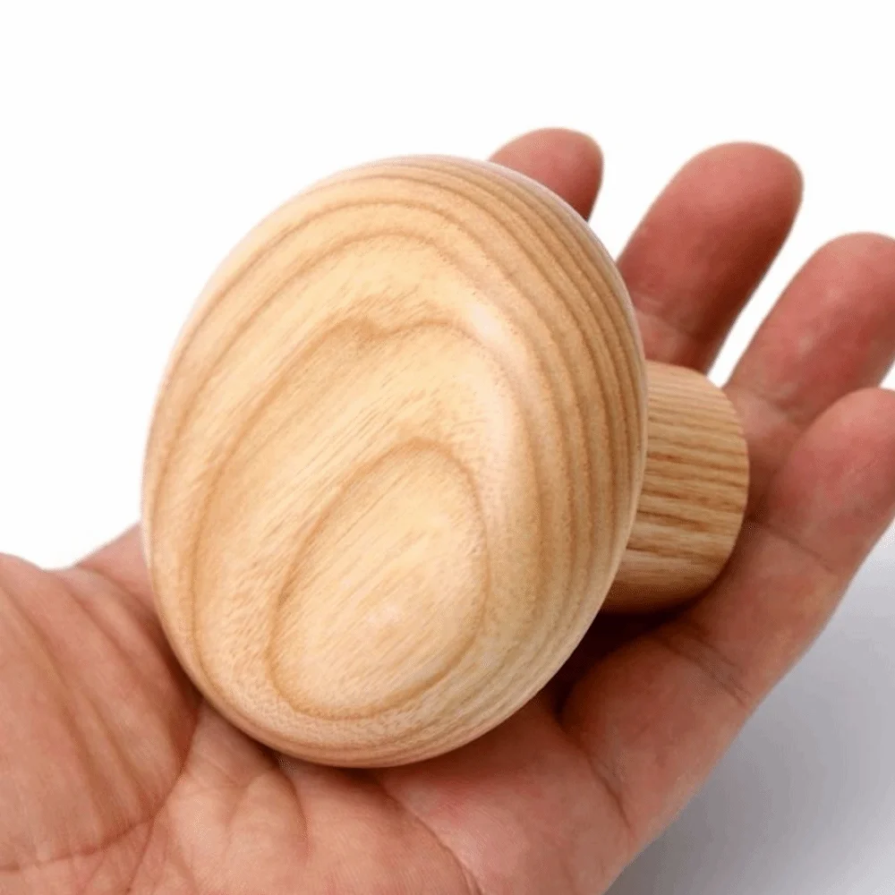 

4pcs Beech Walnut Wood Wood Hook Solid Wood Punch Free Wall Hook Wood Handle Simple Design Hanging Hanger Home Decoration