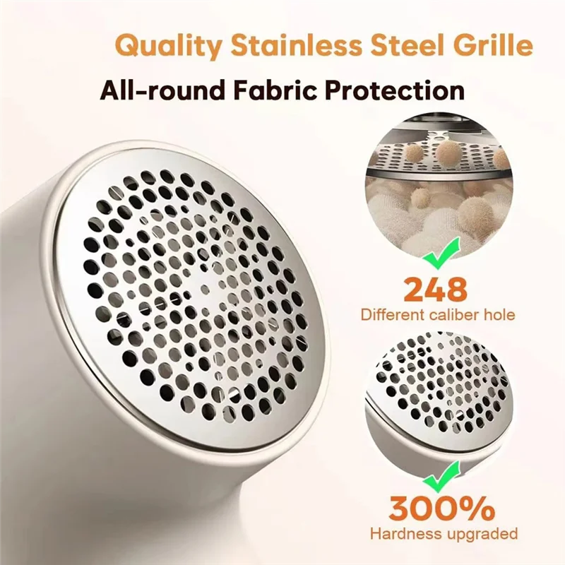SOFT-USB Rechargeable Electric Lint Remover With Intelligent Digital Display,Clothes Shaver, Portable Hairball Remover