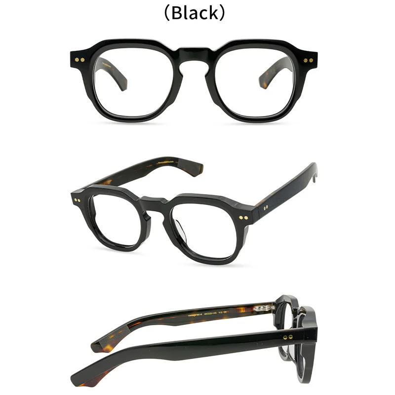 

Belight Optical Men Italy Acetate Classical Square Vintage Prescription Eyeglasses Spectacle Frame Eyewear 9614