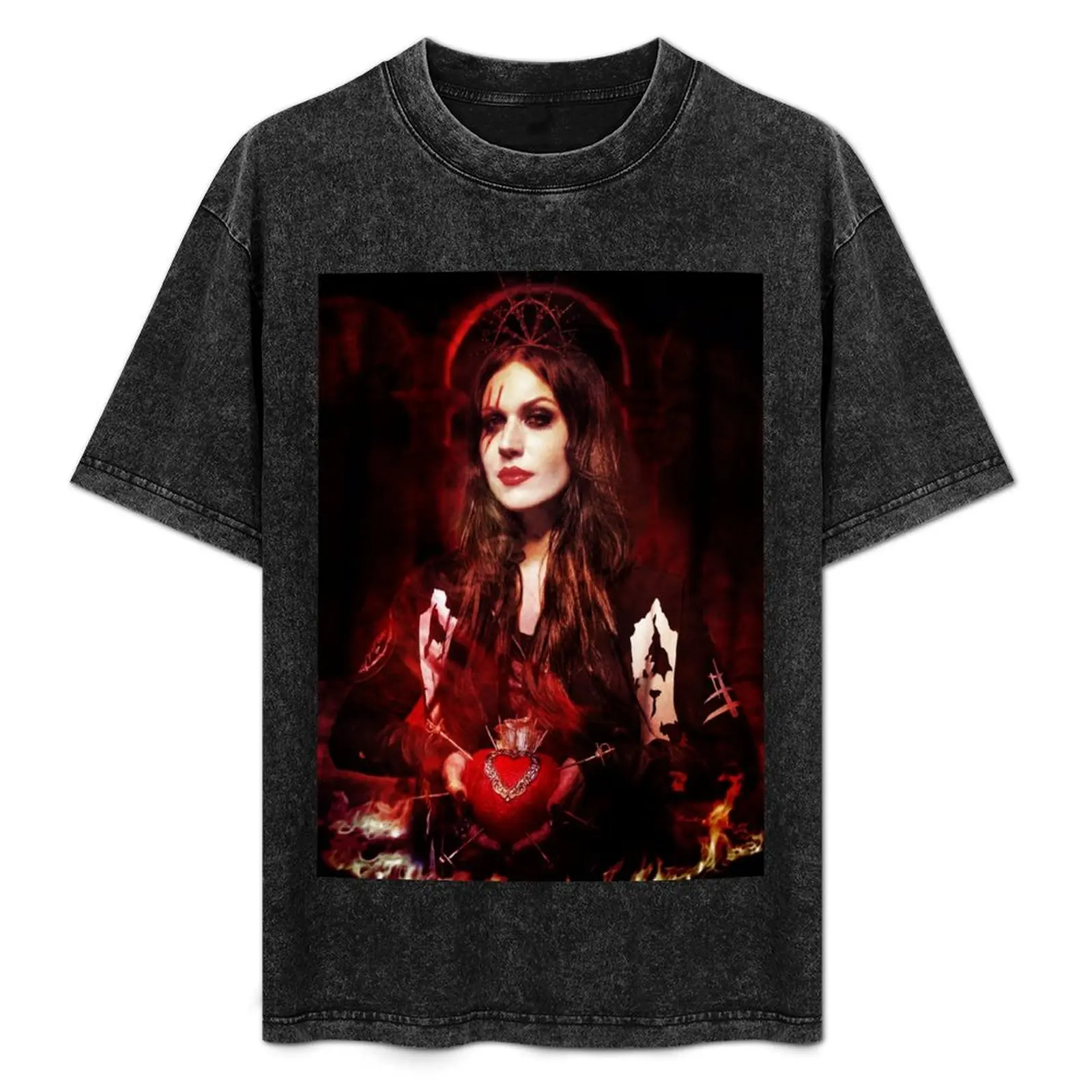 Camiseta con diseño inspirado en Cristina Scabbia Lacuna Coil, camiseta transpirable para viaje