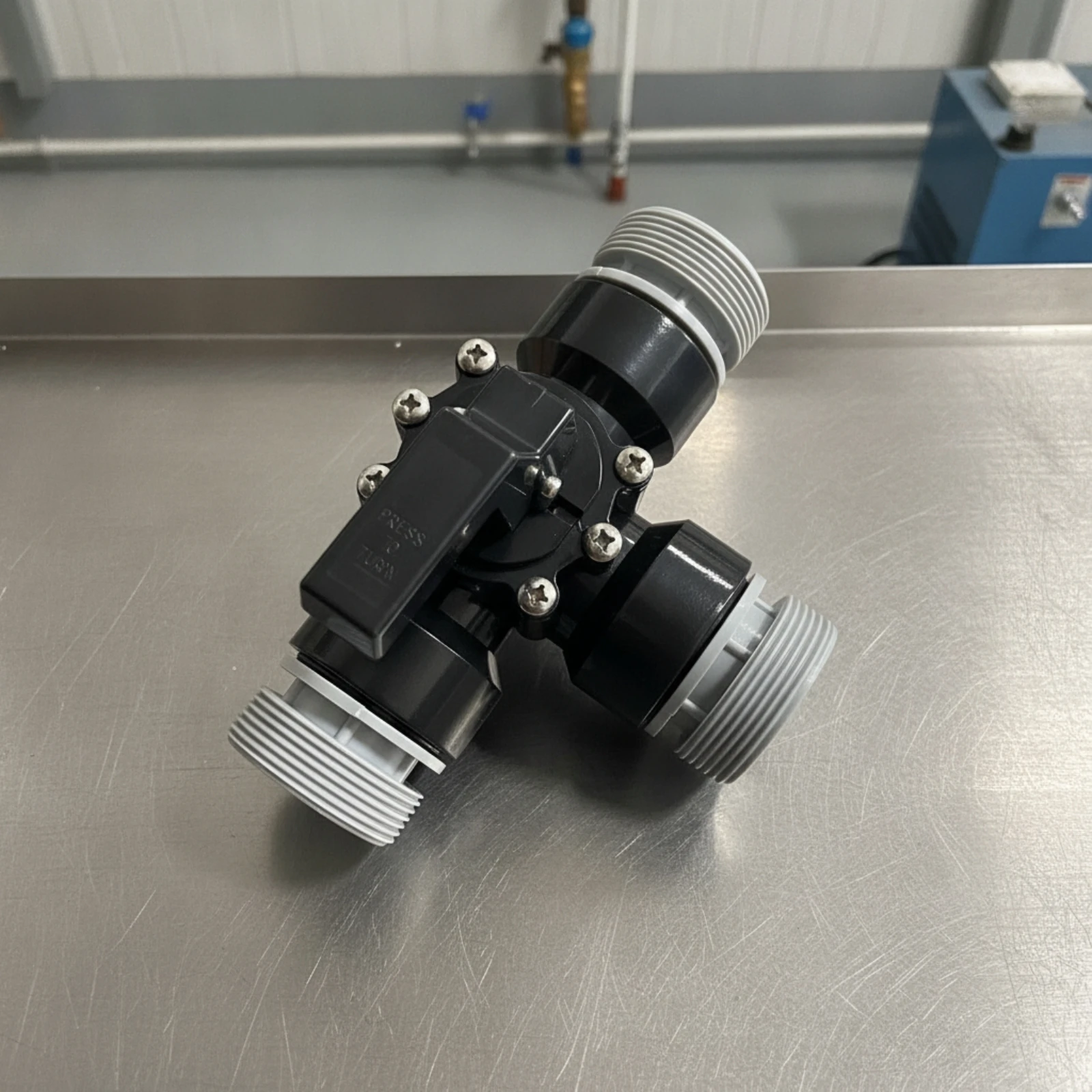 3-Way Diverter Valve Big Water Channel Shower Diverter with Threaded Connections Valve with Lever Handle Manual Easy to Install
