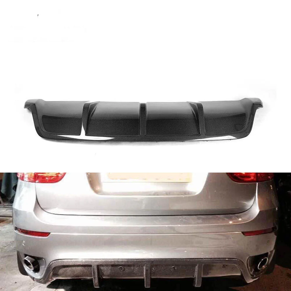 

Для 2008-2014 BMW X6 E71 X6 задний бампер из углеродного волокна, диффузор, автозапчасти, комплект кузова