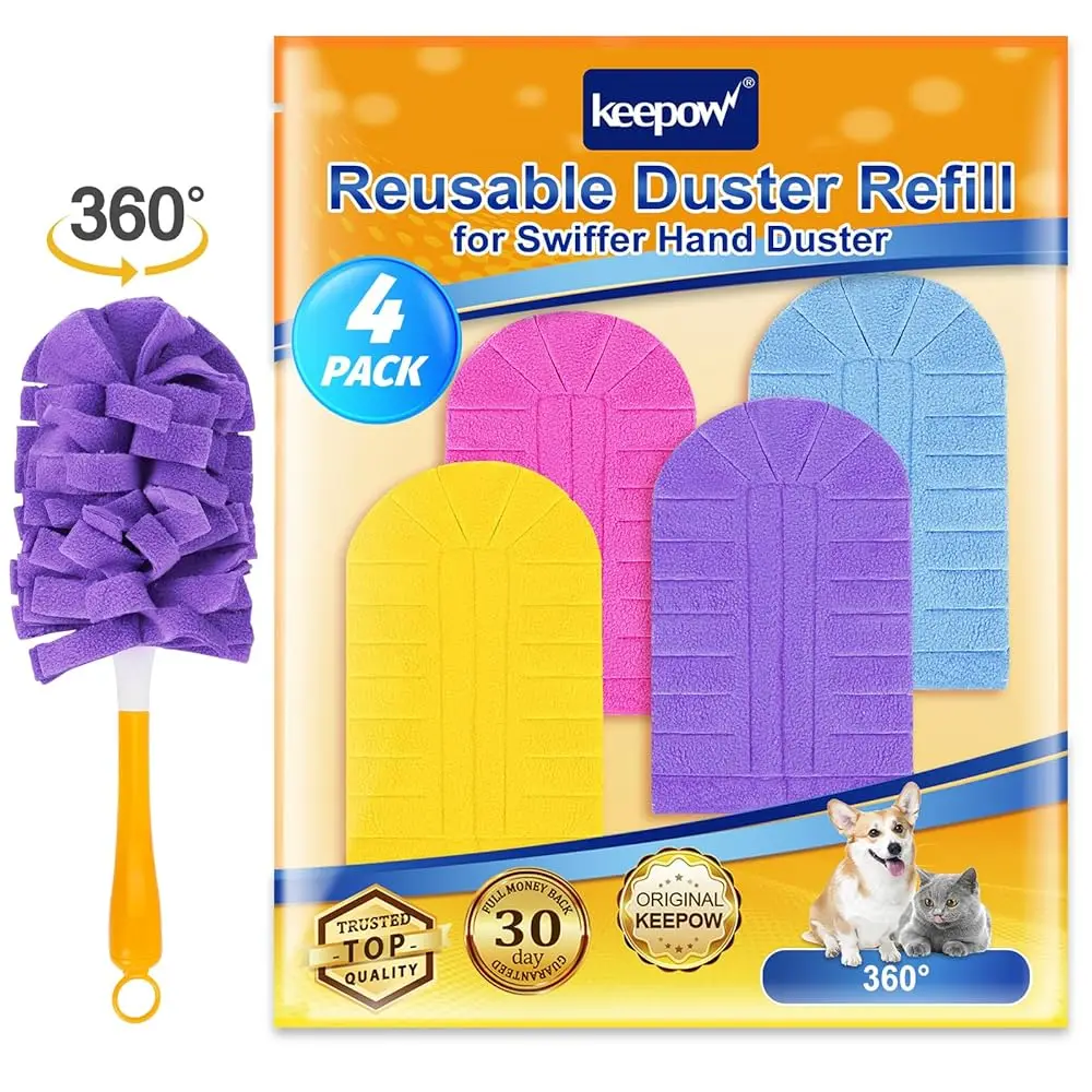 

Многоразовые сменные насадки для пылесоса Swiffer Hand Duster, усиленные сменные насадки для пылесоса, сменные насадки для пылесоса с вращением на 360 градусов для уборки