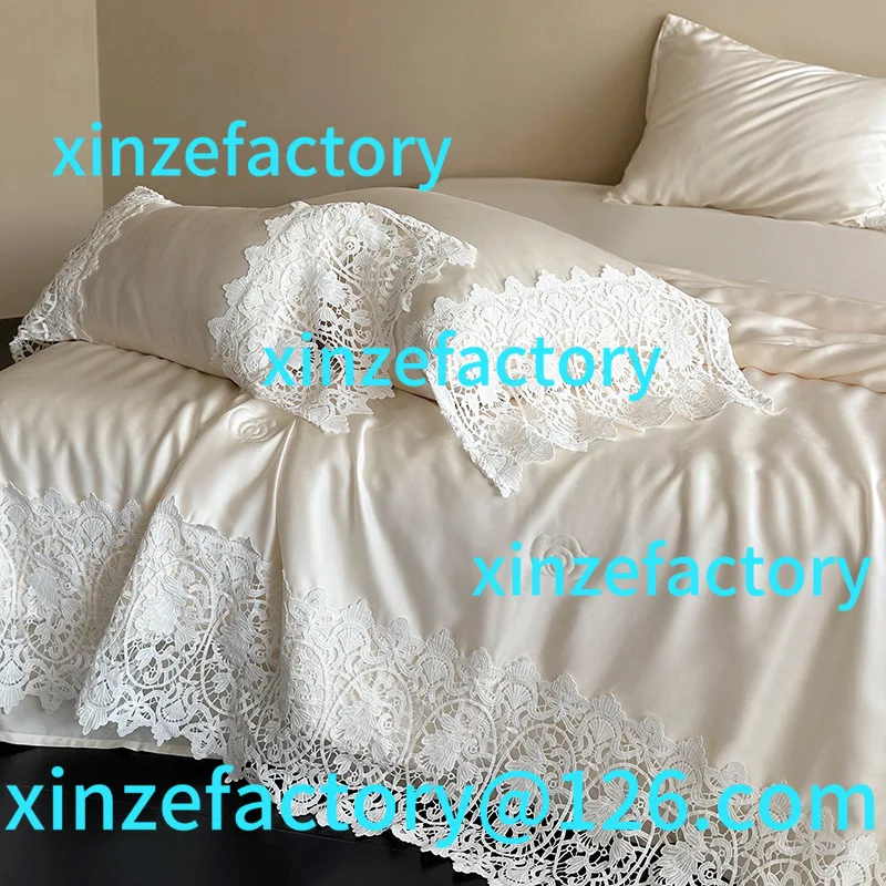 Aanpasbare Franse prinsessenstijl 80 Lenzing Tencel Xia Liang quilt coole vierdelige set