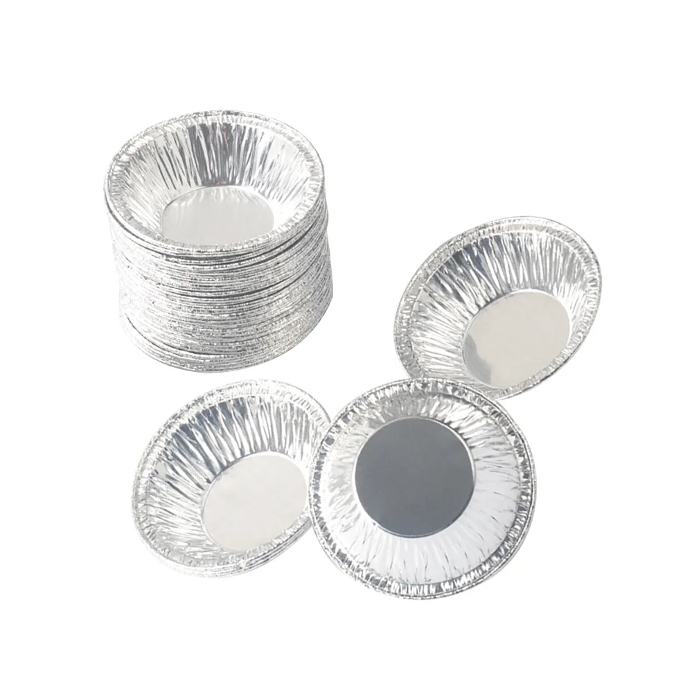 250PCS Disposable Aluminum Foil Cups Muffin Cupcake Tin Mold Round Egg Tart Molds Baking Tool disposable foil cups