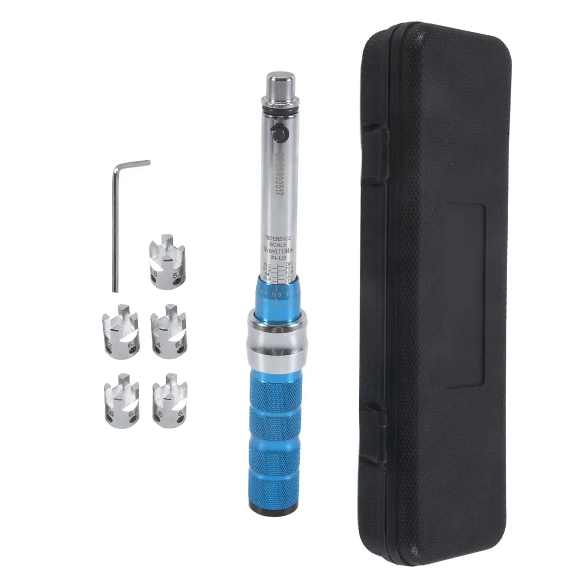 DTDT hot-Spoke Torque Wrench, 2-10 NM Motorcycle Spoke Wrench Set, Steel Torque Wheel Spoke Spanner with Storage Box, 5.0-6.8mm