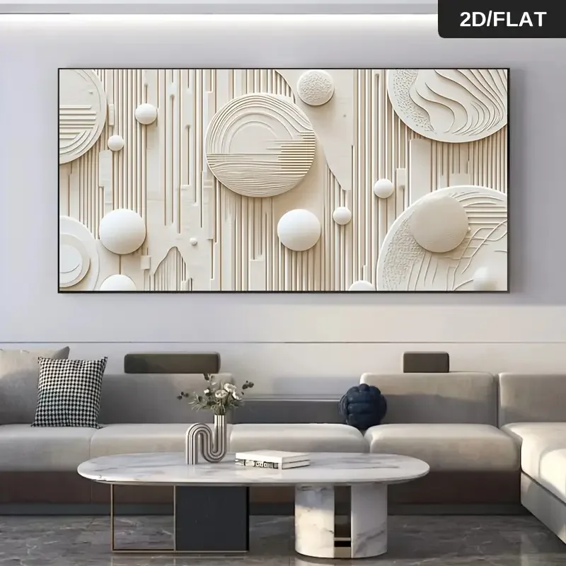 Modern abstract art poster with round lines, suitable for home decoration, room decoration, bathroom decoration, frameless