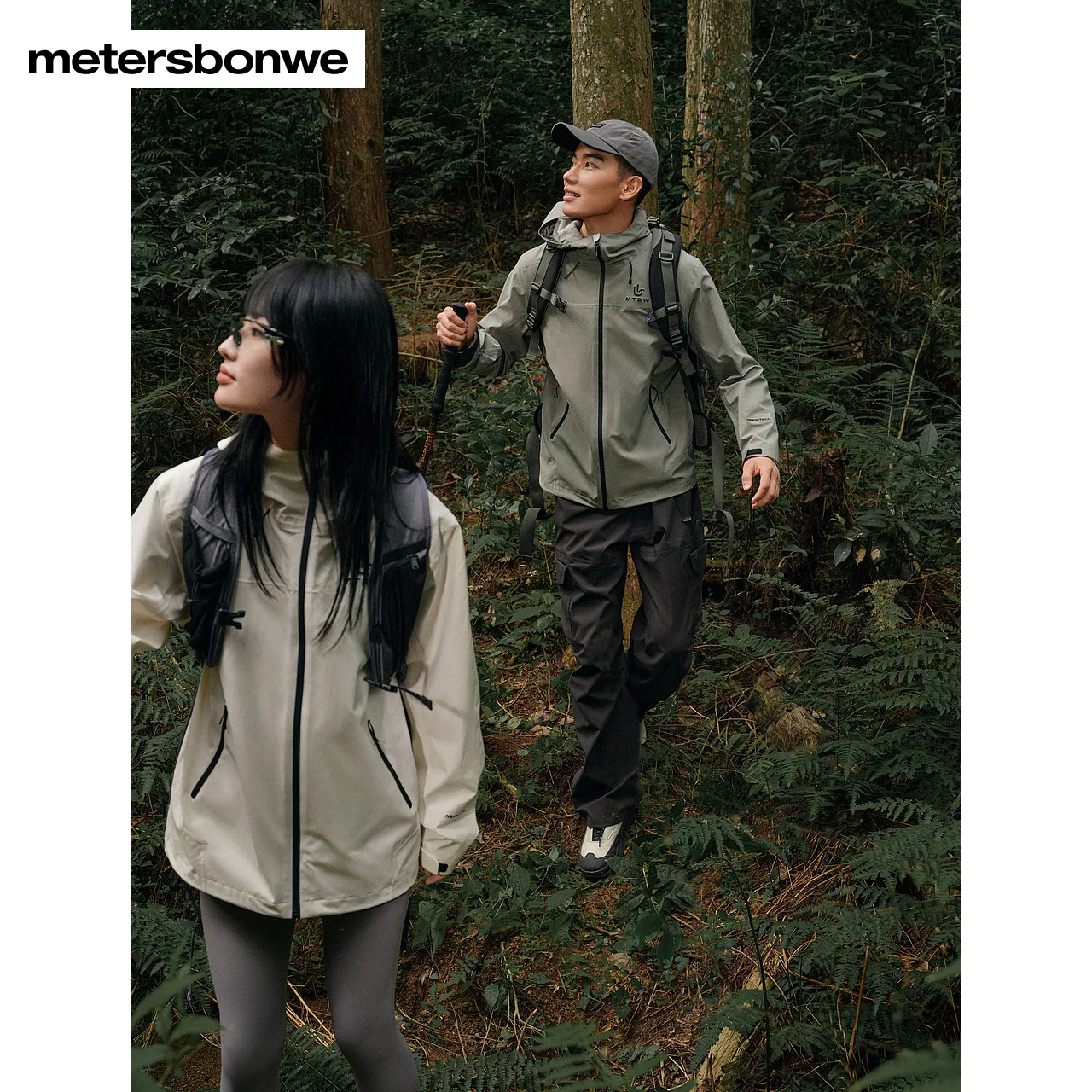 

Metersbonwe-Men Women's New Outdoor Jackets Windproof Warm Storm Water Resistant Jackets City Commuter Hiking Autumn Winter