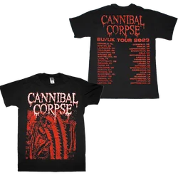 Cannibal Corpse Eu/Uk Tour 2023 T-Shirt Black Fullsize S-5Xl