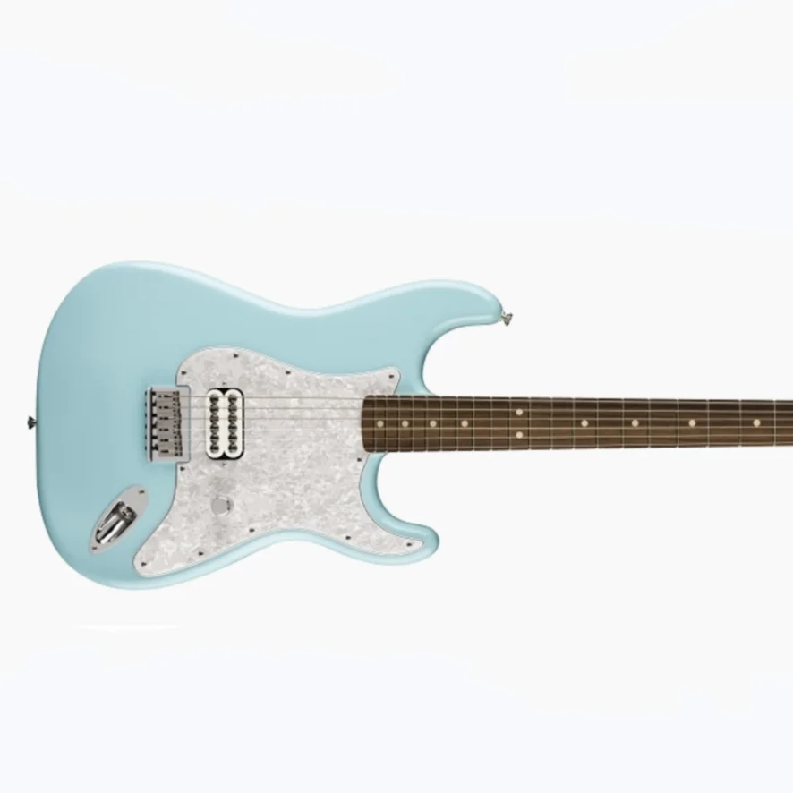 New!!!!!! Daphne-Blue Color Tome Delong ST Electric Guitar, Solid Mahogany Body ,Rosewood Fretboard, White pearl Pickguard